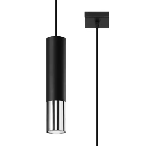 Ofertă specială Lampă suspendată LOOPEZ 1 Negru Chrome