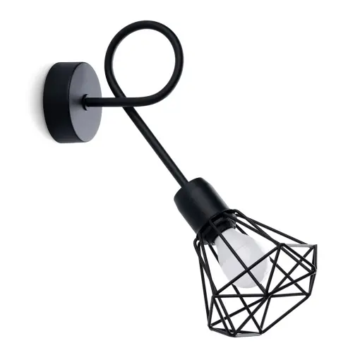 Lampă de perete ARTEMIS 1S Negru Preferatul clienților