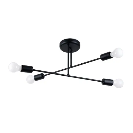 Candelabru NORAH 4 Negru Preț promoțional
