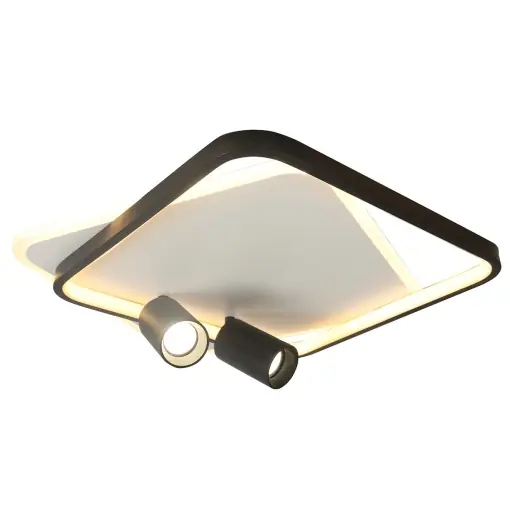 Ultima șansă Plafoniera Parma 2 patrat Negru 2xGU10 LED CCT