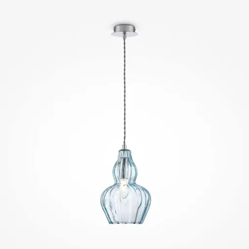 Promoție Pendul Maytoni Eustoma Argintiu Albastru- 01-BL
