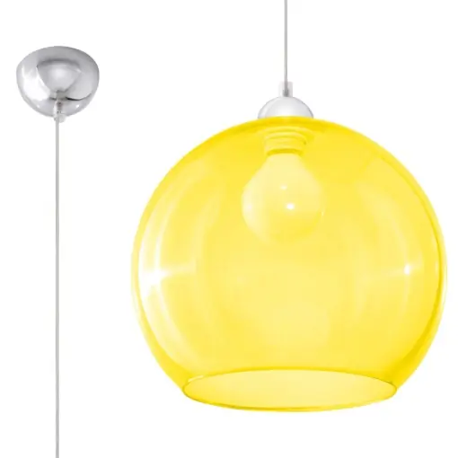 Lampă suspendată BALL Galben Discount