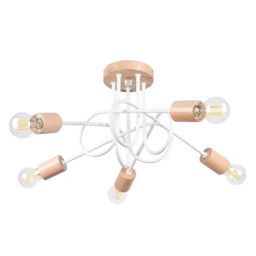 Candelabru EMBER 5 Alb Cumpărături sigure