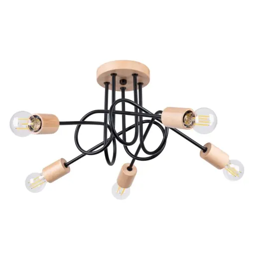 Ofertă exclusivă Candelabru EMBER 5 Negru