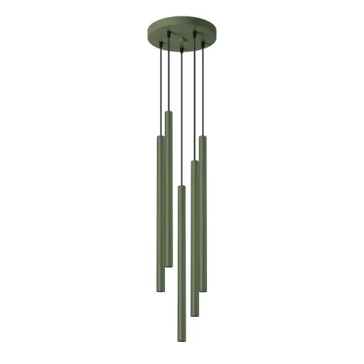 Lampă suspendată PASTELO 5P Verde măsliniu Reducere