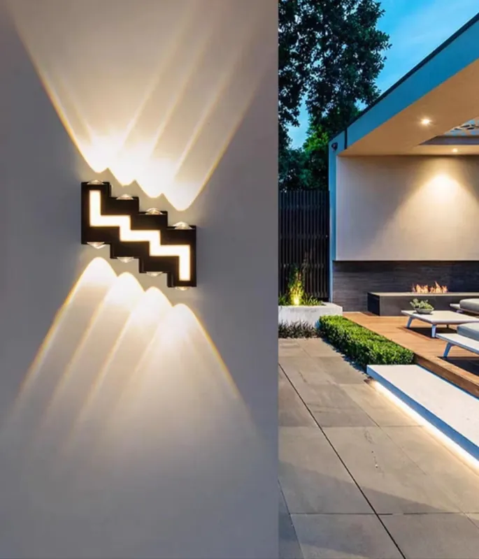 Aplica LED 12W Exterior Zig-Zag Premium
