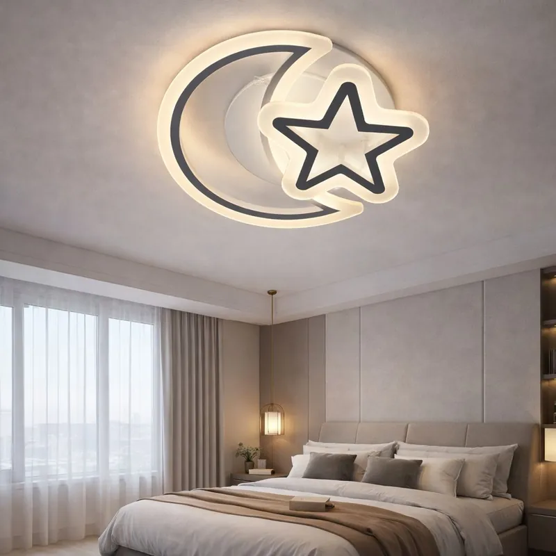 Lustra LED 78W Moon Star White Reducere specială