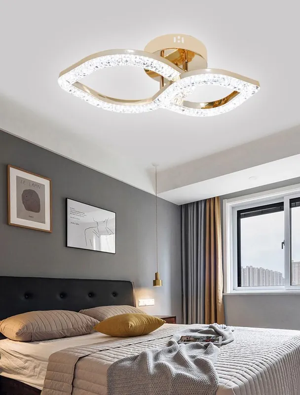 Lustra LED 48W Ceiling Eyes 2 Auriu, Telecomanda Ofertă exclusivă