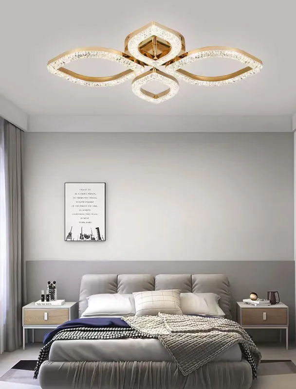 Comandă acum Lustra LED 96W Ceiling Eyes 4 Auriu, Telecomanda