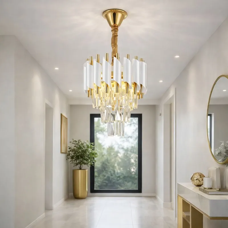 Candelabru Bohemian White 300 Preț redus
