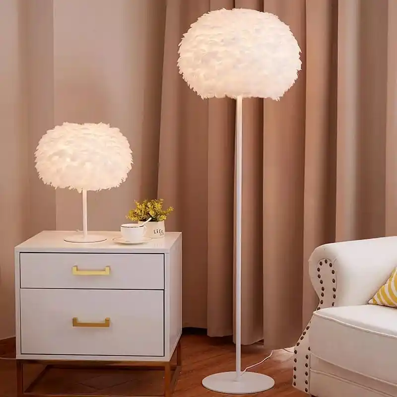 Plată securizată Lampadar Puff Alb