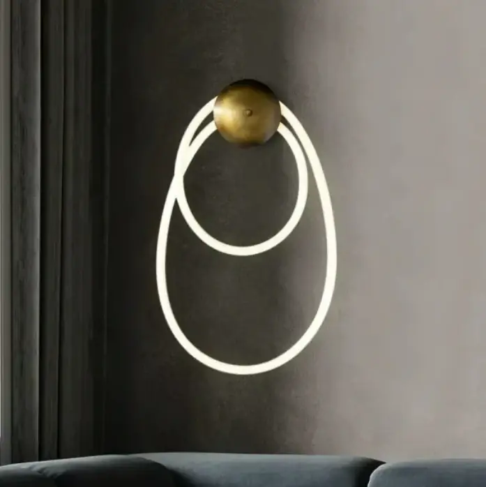 Lichidare de stoc Aplica LED 28W Round Cable Gold