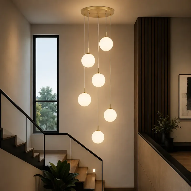 Candelabru Globuri Moon Stylo Gold 6 Auriu Periat Promoție
