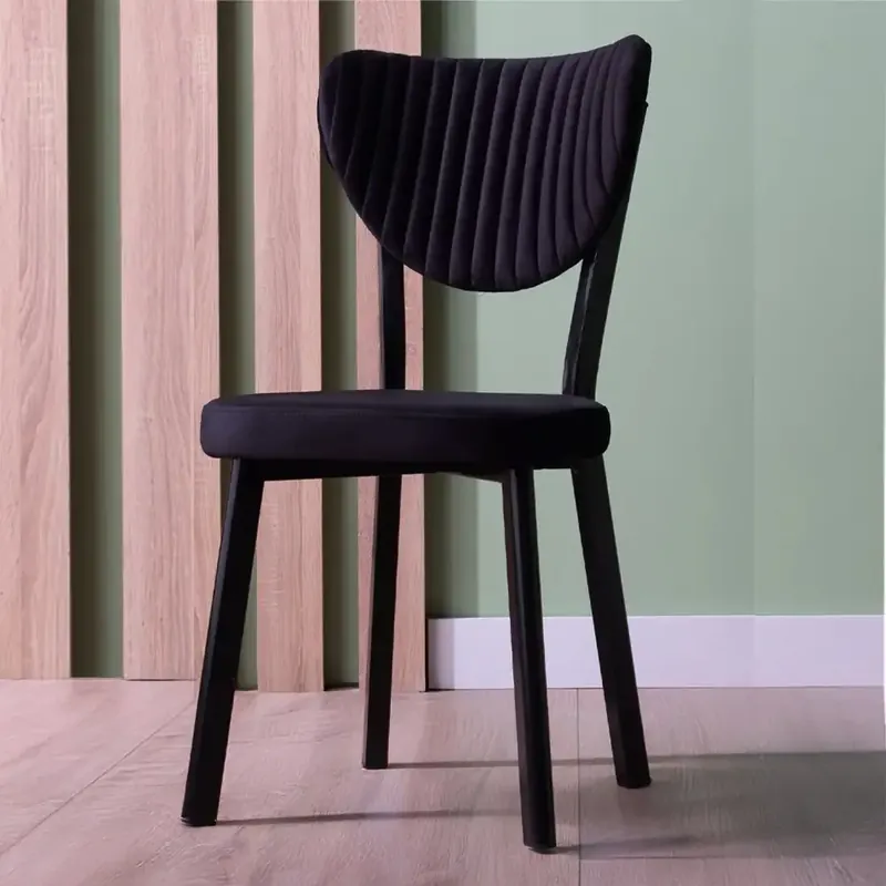 Scaun Barton, negru, profil din metal Reducere extra