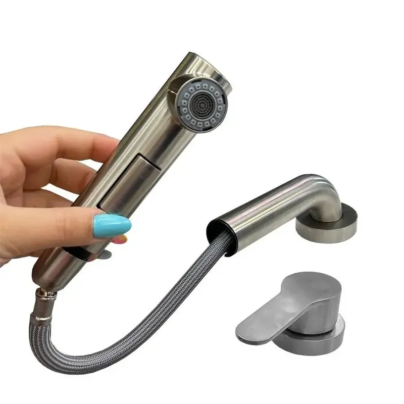 Vezi acum Baterie Bucatarie cu Dus Extractibil Inox Argintiu YSQ/106