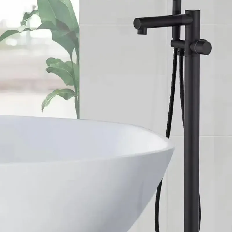 Baterie de Podea, Alama Sanitara, Negru, CF2038 Plată sigură