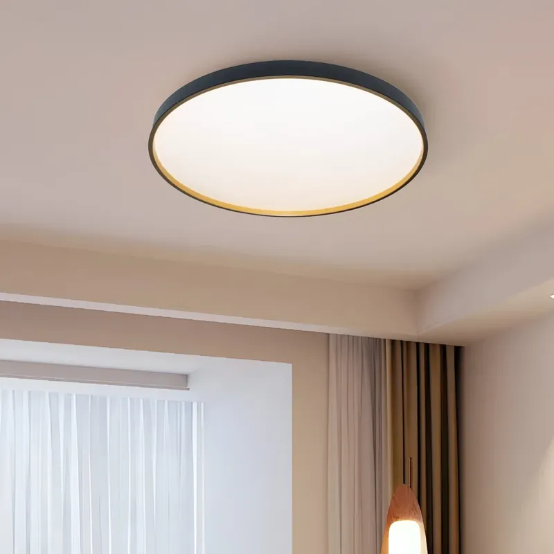 Plafoniera LED Fantas 46W, Rotunda, Abs, Alb si Negru Retur ușor