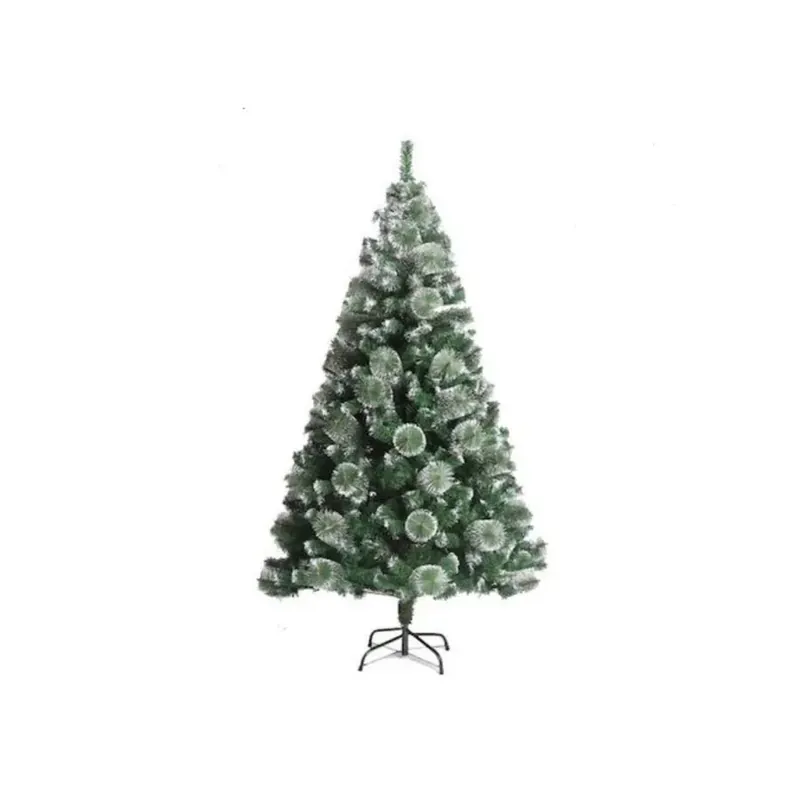 Brad Artificial, 240 cm, Verde cu Alb Ofertă