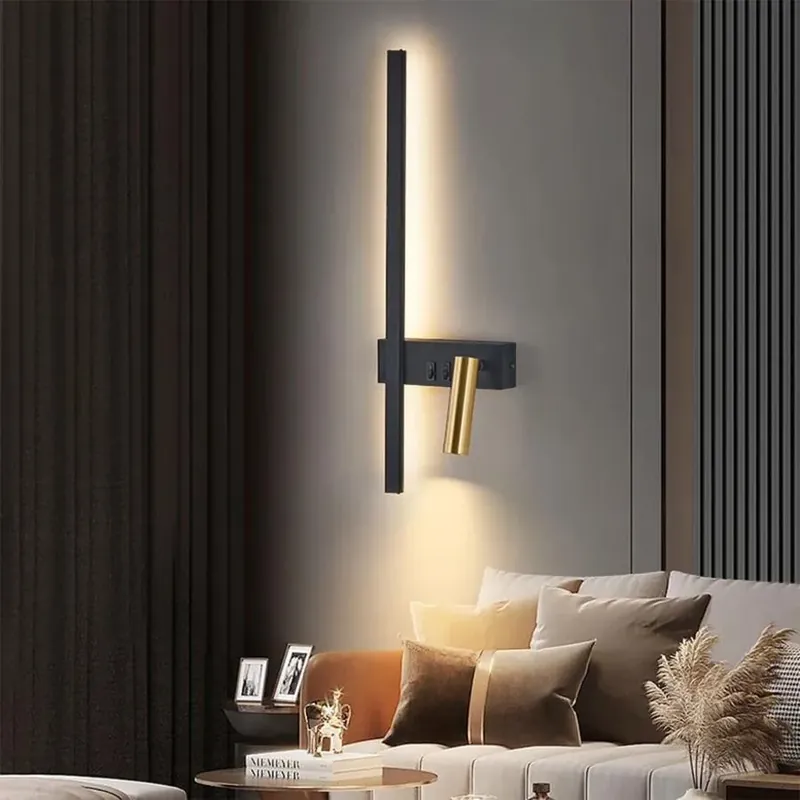 Aplica LED Glory 9W Negru Auriu Disponibil imediat