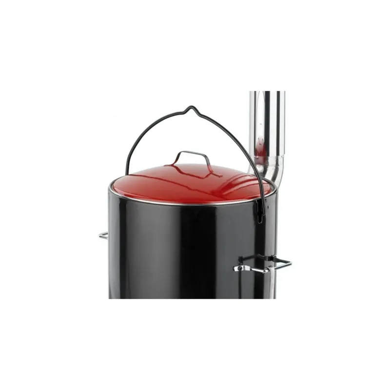 Promoție Cazan de gatit cu lemne, include capac si polonic, 14 L