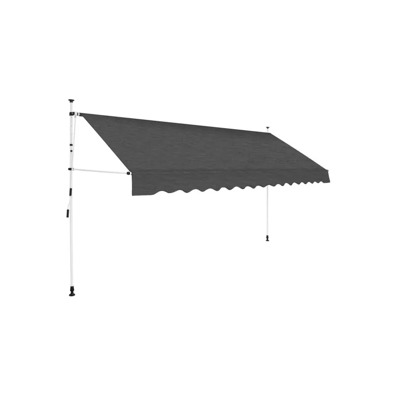 Copertina retractabila manual, 400 cm, antracit Preferatul clienților