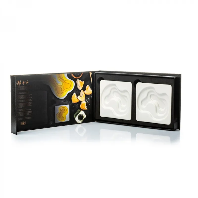 Set 2 boluri din ceramica pentru ulei de masline Style de Vie OLIJFDIPSCHAAL2 Chilipir