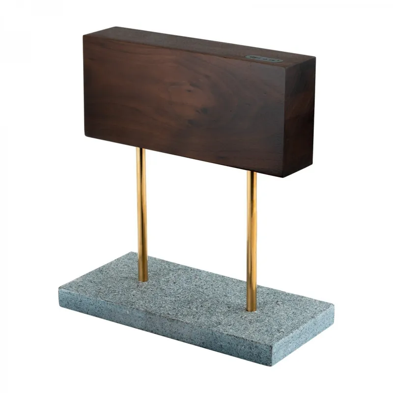 Bloc magnetic pentru cutite din lemn de nuc cu baza din piatra naturala Style de Vie MAGNWALSTEEN Lichidare de stoc