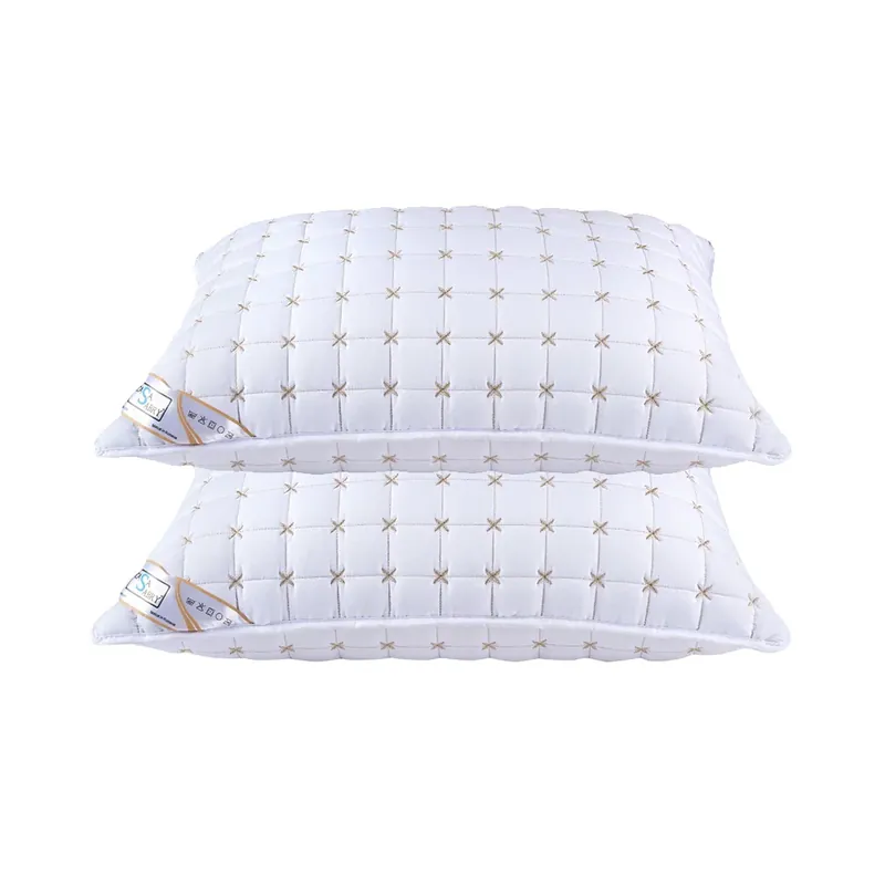 Set 2 Perne Brodate Albe 50x70cm PP0010 Preț redus