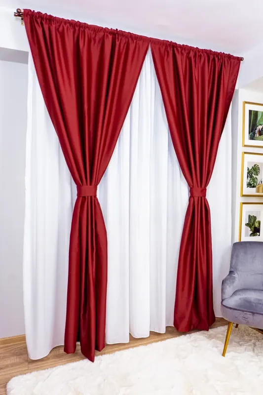 Draperie Blackout - Visiniu Intens - BOTD006_PLC Bestseller