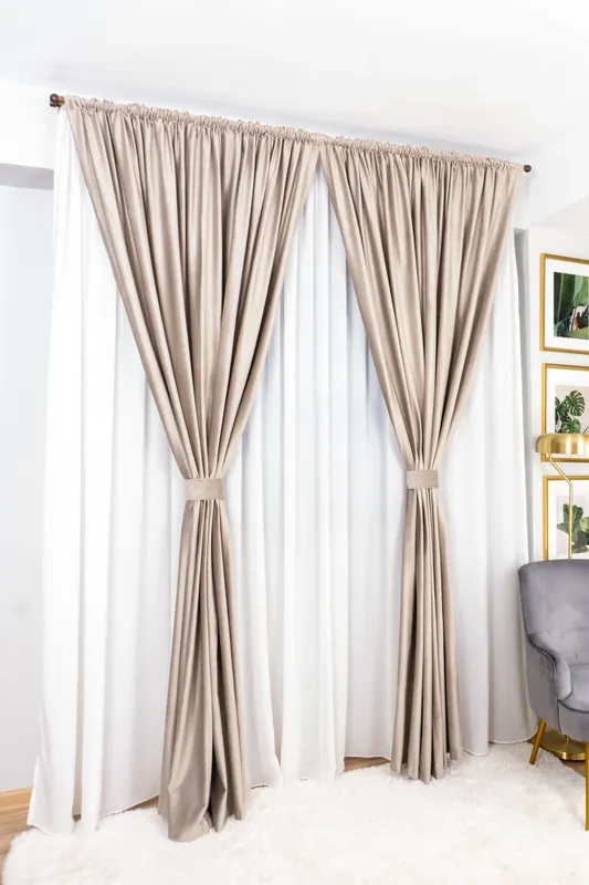 Draperie de Catifea - Catifea White Latte - CTFD006_PLC Cumpără online