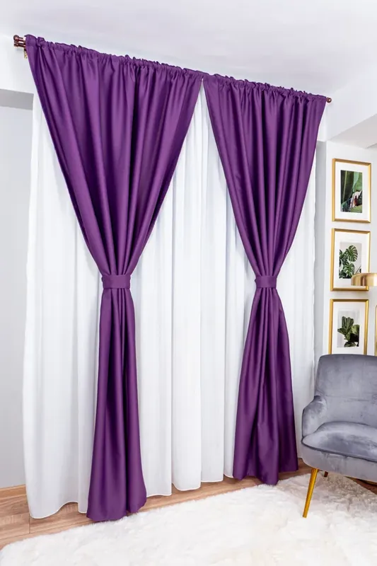 Draperie Blackout Mov Royal - BOTD013_PLC Super ofertă
