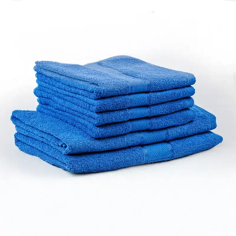 FamilyPack - Set 6 Prosoape Albastru Regal din Bumbac 100% - 4 pentru Față si Mâini 50x90cm + 2 pentru Corp 70x140cm - 4xPRSM010_2xPRSL010 Promoție