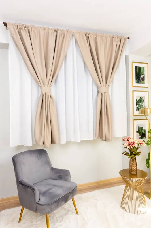 Calitate înaltă Draperie Scurta Blackout Coffee - BOTD002S_PLC